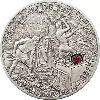 Palau Treasures of the World - Ruby - 25g Silver 2011